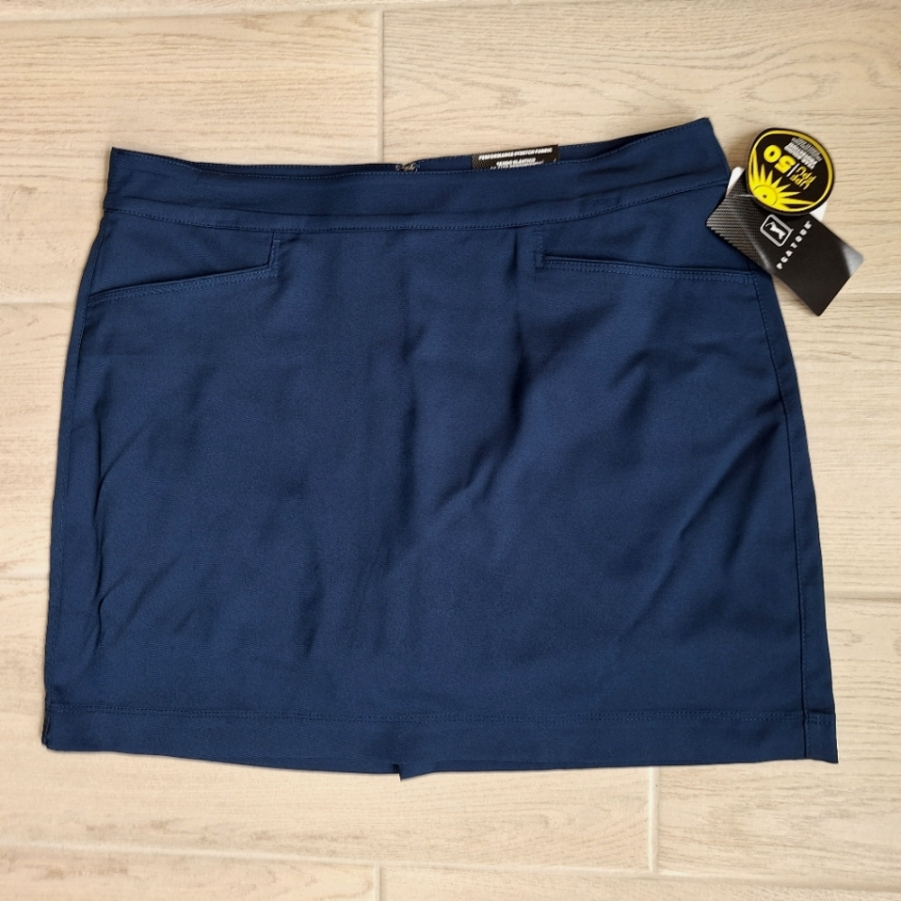 PGA Tour women's navy blue activewear golf skort with pockets - size 10 - NWT